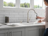 Single Handle Pull-Down Touch<sub>2</sub>O&reg; Technology Kitchen Faucet with Touchless Technology and Soap Dispenser