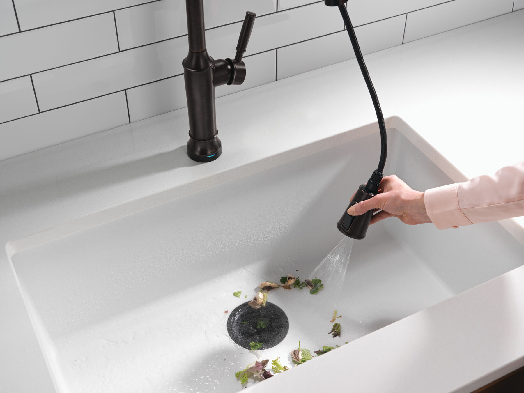 Pull-Down Kitchen Single Handle with Soap Dispenser Bundle