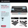 33&rdquo; Undermount 16 Gauge Workstation Kitchen Sink Double Bowl with WorkFlow&trade; Ledge and Accessories