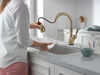 VoiceIQ&reg; Single Handle Pull-Down Faucet with Touch2O Technology and Soap Dispenser