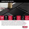 33&rdquo;&nbsp;Granite Composite&nbsp;Workstation Kitchen Sink&nbsp;Drop-In&nbsp;Top Mount&nbsp;Single Bowl with&nbsp;WorkFlow&trade; Ledge and Accessories