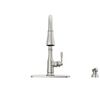 Single Handle Pull-Down Kitchen Faucet with Soap Dispenser and ShieldSpray Technology