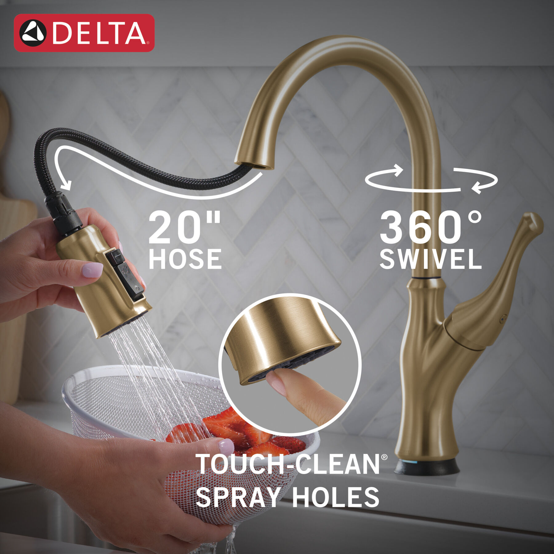 Touch2O Pull-Down Kitchen 1L with Voice Bundle