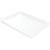 48&rdquo;x34&rdquo; Left Corner Center Drain Shower Base