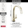 Single Handle Pull Down Kitchen Faucet with Touch2O Technology
