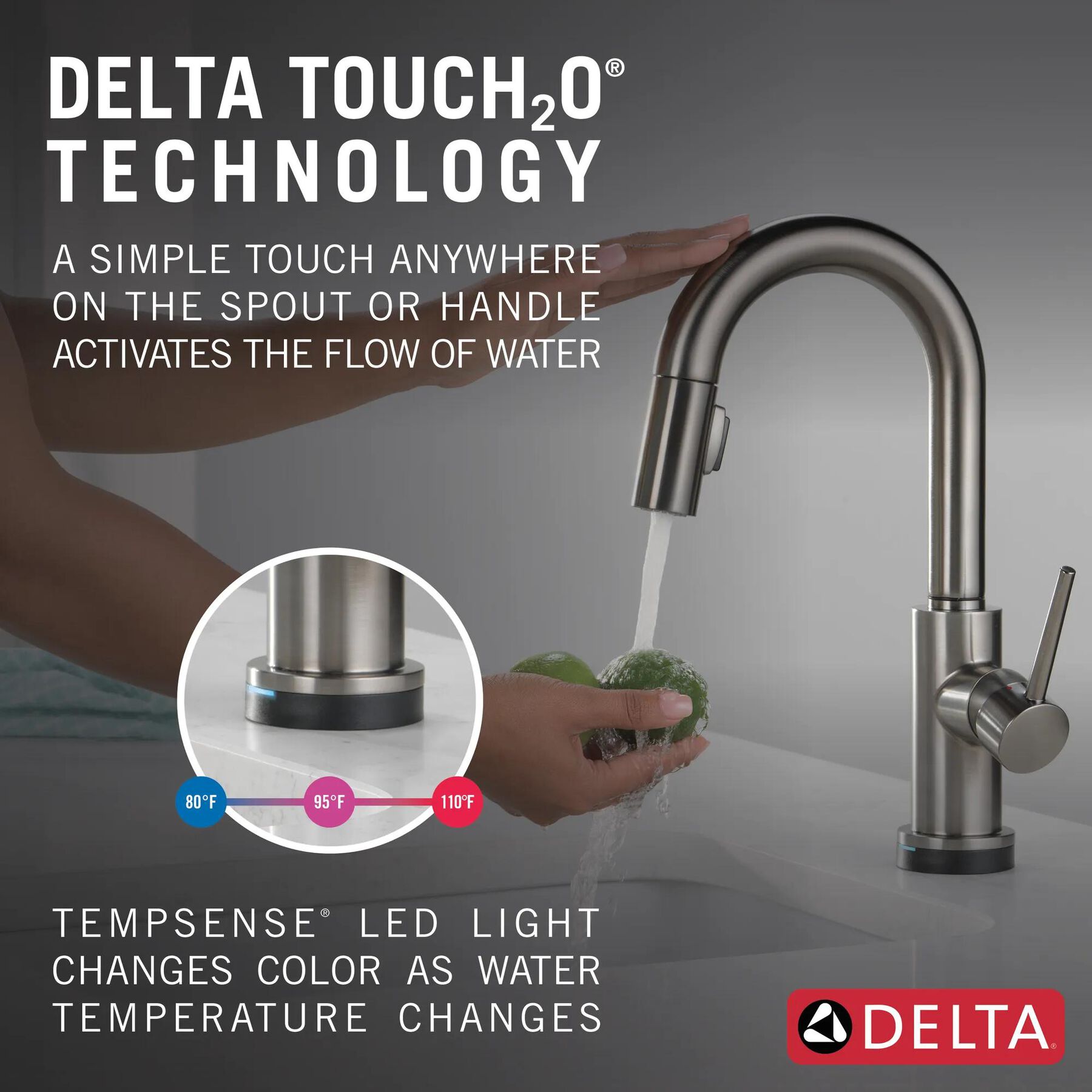 Single Handle Pull-Down Bar/Prep Faucet with Touch