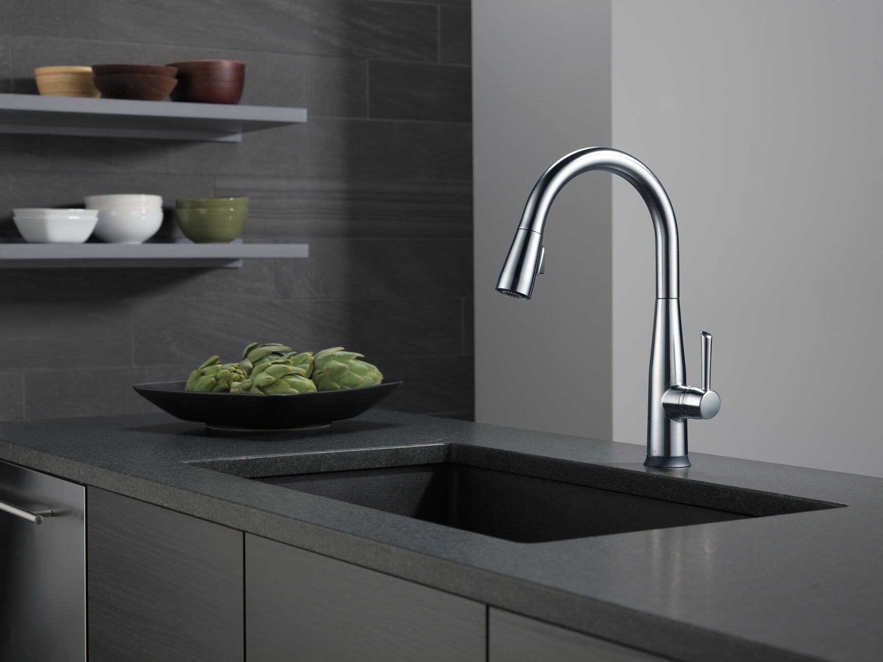 VoiceIQ&reg; Single Handle Pull-Down Faucet with Touch<sub>2</sub>O&reg; Technology