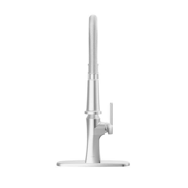 Single Handle Pull-Down Kitchen Faucet With Spring Spout