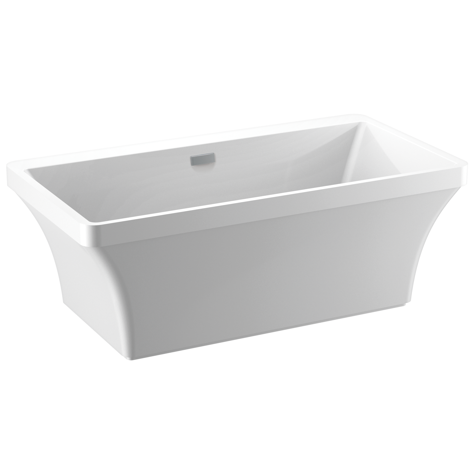 60'' x 32'' Freestanding Tub with Integrated Waste and Overflow