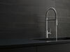 Single Handle Pull-Down Kitchen Faucet With Spring Spout