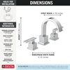 Two Handle Widespread Bathroom Faucet