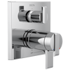 Angular Modern TempAssure&reg; 17T Series Valve Trim with 3-Setting Integrated Diverter
