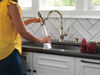 Single Handle Pull-Down Kitchen Faucet with Soap Dispenser and ShieldSpray