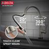 Single Handle Pull-Down Touch<sub>2</sub>O&reg; Technology Kitchen Faucet with Touchless Technology