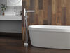 68" x 36" Freestanding Tub with Integrated Waste and  Overflow