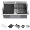 30&rdquo; Workstation Kitchen Sink&nbsp;Drop-In Top Mount&nbsp;16 Gauge&nbsp;Stainless Steel Single Bowl with&nbsp;WorkFlow&trade; Ledge&nbsp;and Accessories