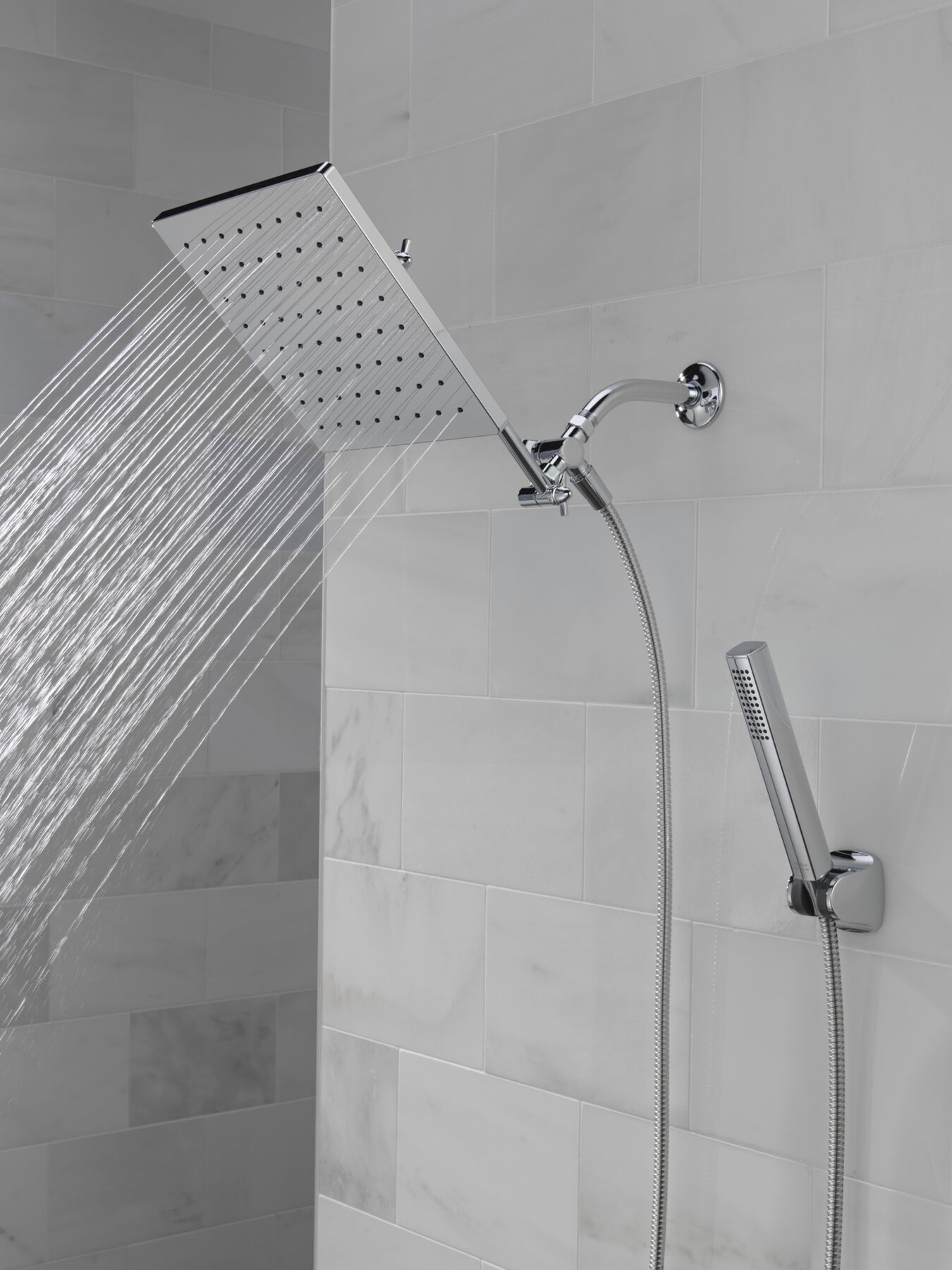 10 inch Raincan Shower Head & Hand Held Combo with Adjustable Extension Arm