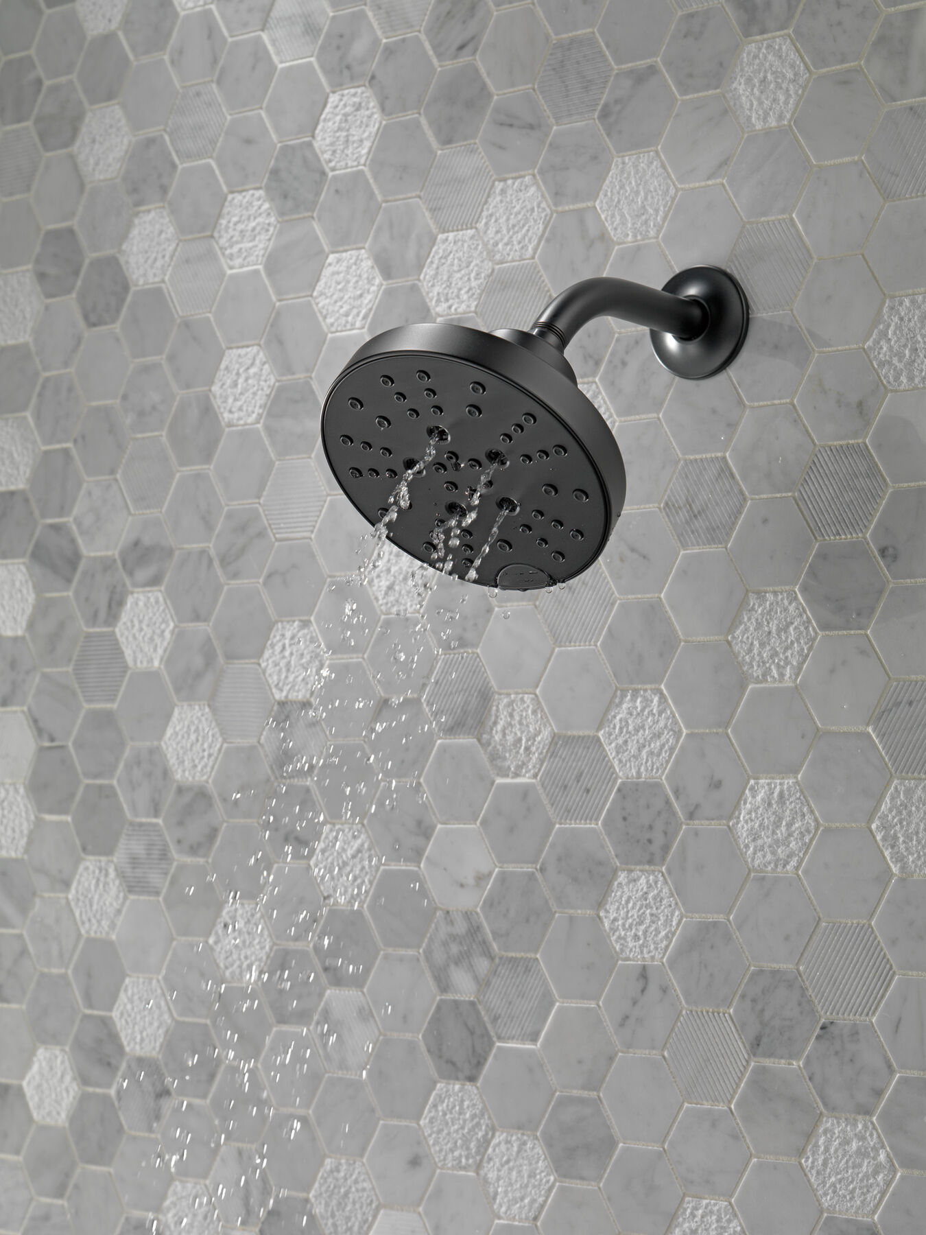 H2Okinetic&reg; 5-Setting Contemporary Raincan Shower Head