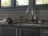Single Handle Pull-Down Kitchen Faucet with Soap Dispenser