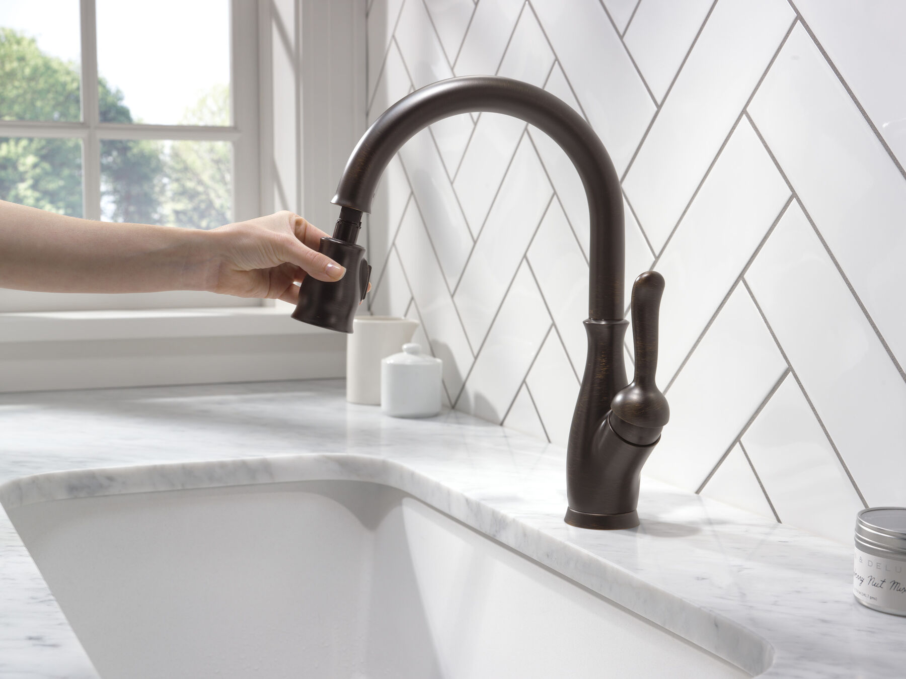 Single Handle Pull-Down Kitchen Faucet with ShieldSpray&reg; Technology