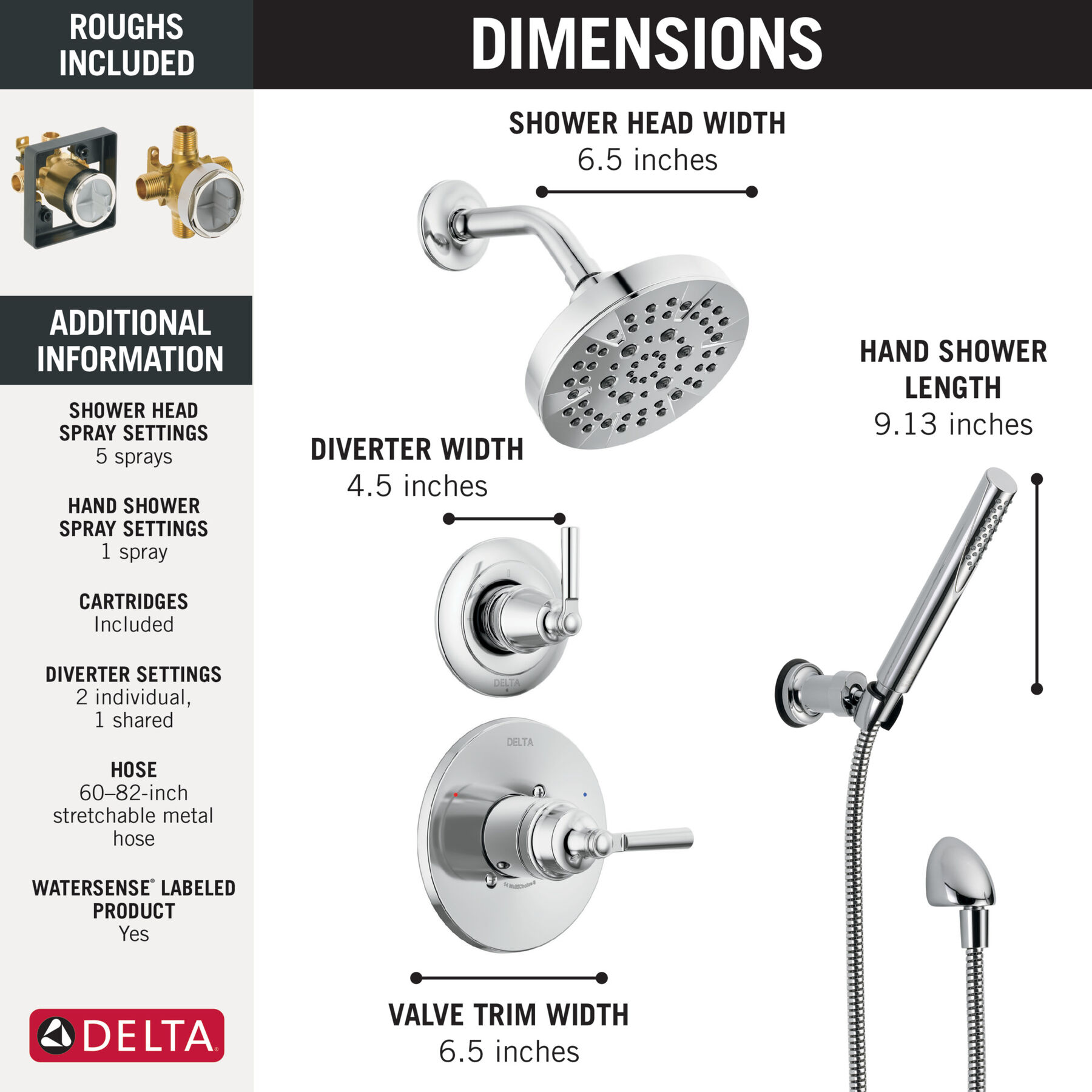 3-Setting Custom Shower Bundle - 14 Series