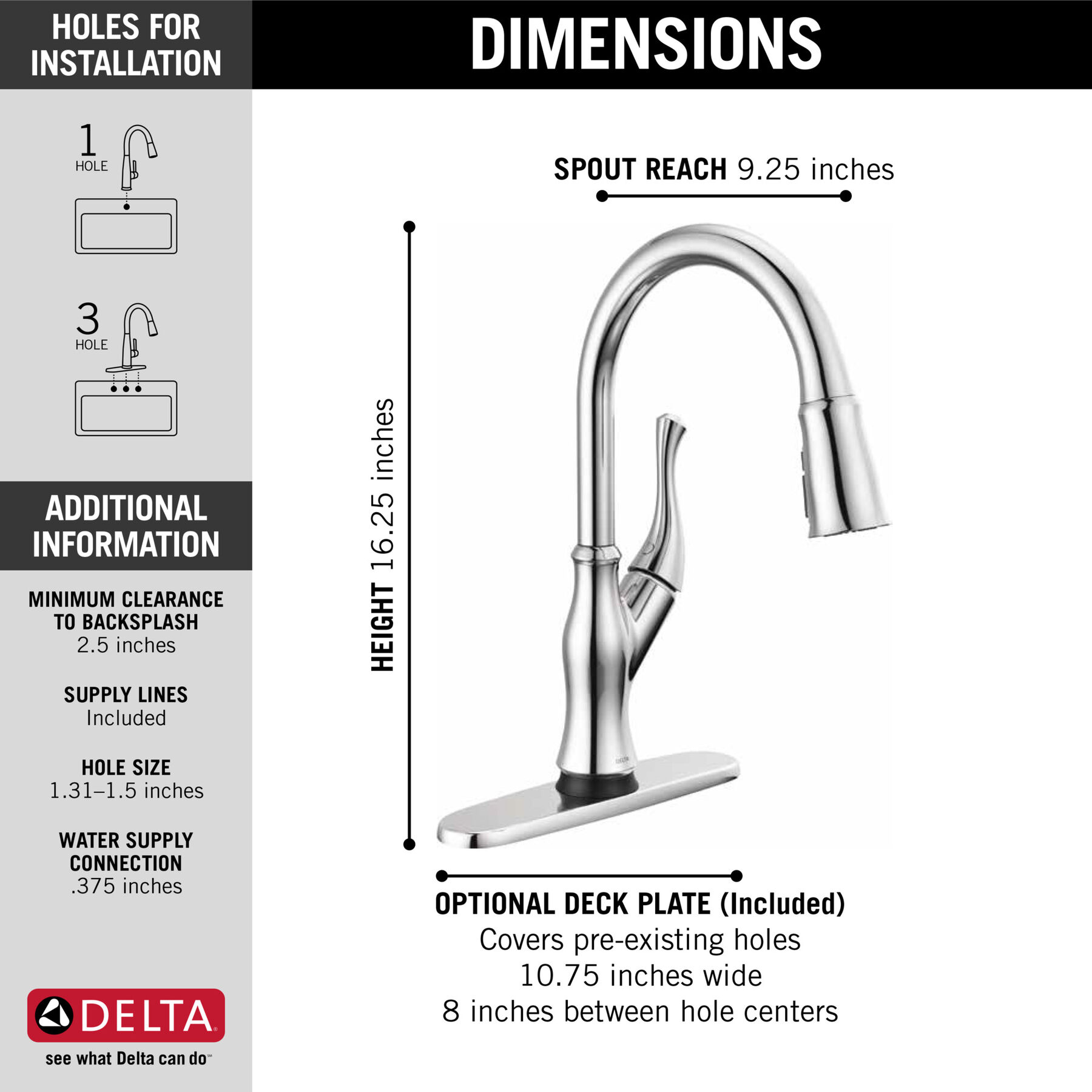 Single-Handle Pull-Down Kitchen Faucet with Touch<sub>2</sub>O&reg; Technology Technology
