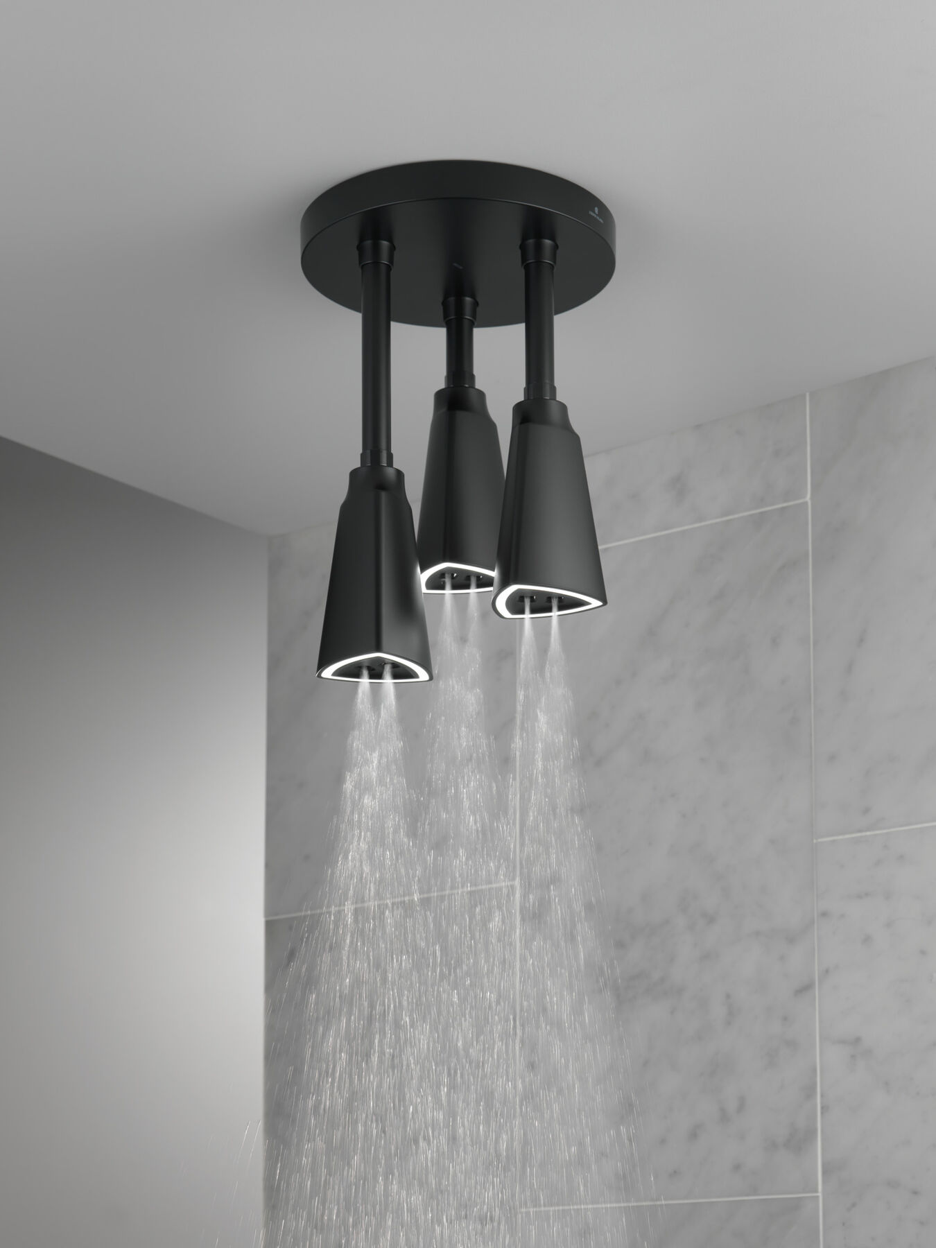 H<sub>2</sub>Okinetic&reg; Pendant Raincan Shower Head with LED Light (Recertified)