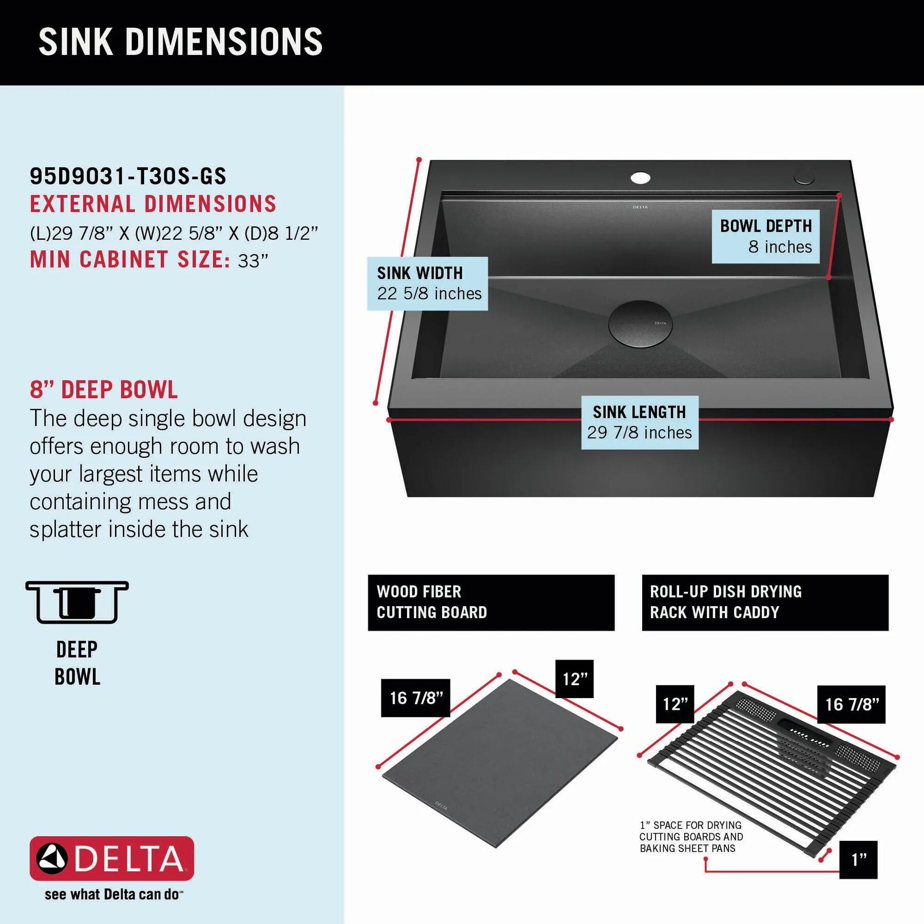 30&rdquo; Retrofit Farmhouse Apron Front 16 Gauge Workstation Kitchen Sink Single Bowl in with WorkFlow&trade; Ledge and&nbsp;Accessories for Top Mount Drop-In Installation