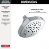 H<sub>2</sub>Okinetic&reg; 5-Setting  Shower Head