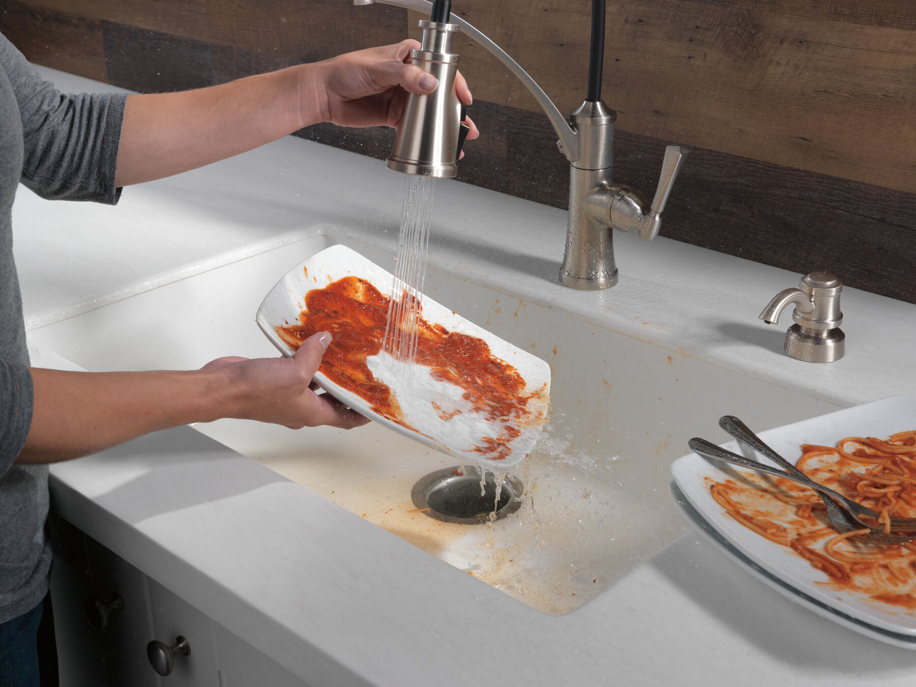 Single Handle Pull-Down Kitchen Faucet with ShieldSpray&reg; Technology