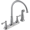 Two Handle Kitchen Faucet with Spray