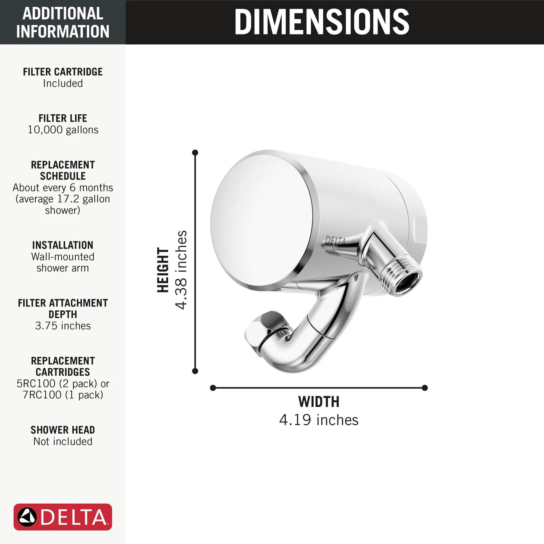 Clarifi&trade; Shower Filter Attachment