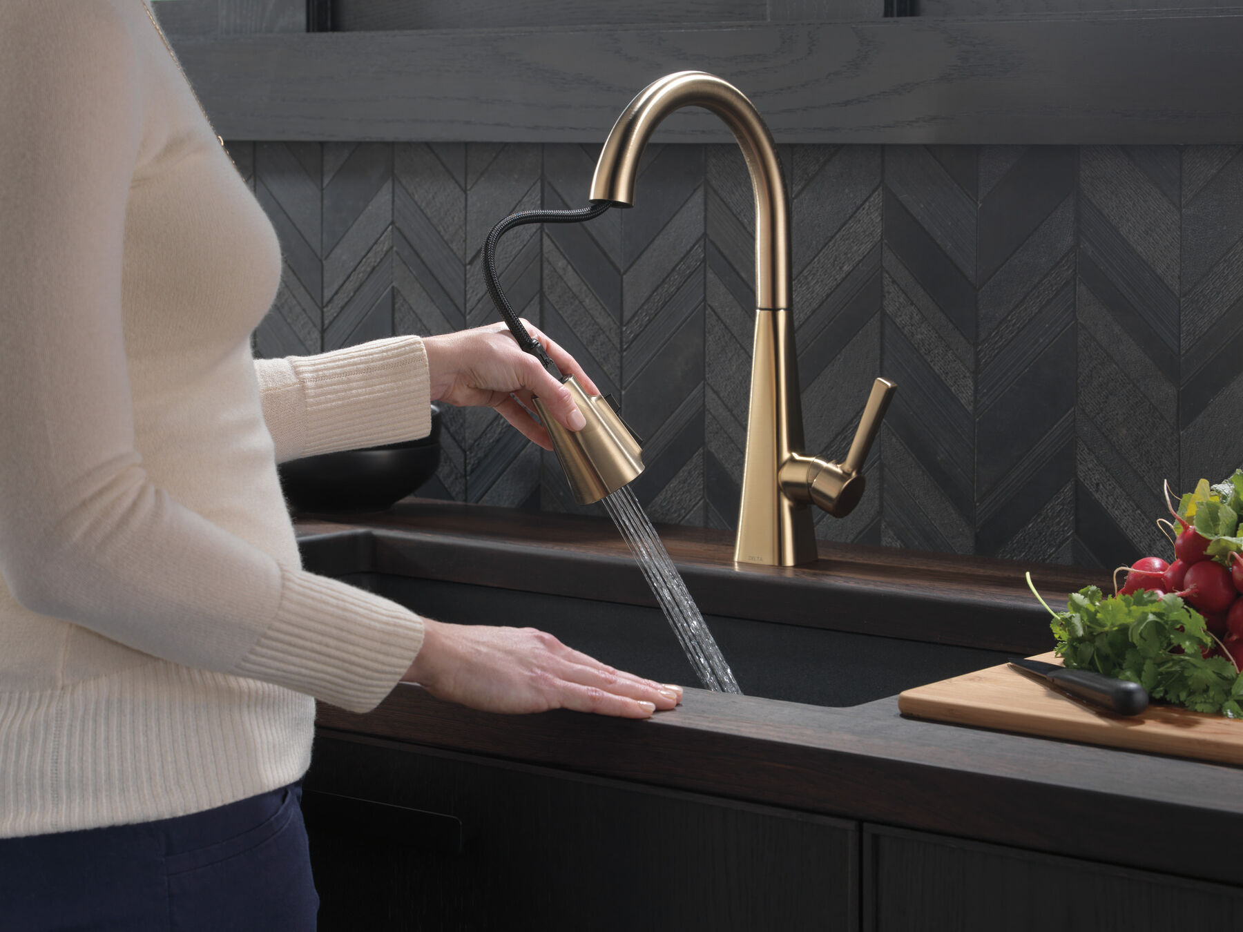Single-Handle Pull-Down Kitchen Faucet