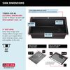 33&rdquo;&nbsp;Granite Composite&nbsp;Workstation Kitchen Sink&nbsp;Drop-In&nbsp;Top Mount&nbsp;Single Bowl with&nbsp;WorkFlow&trade; Ledge and Accessories