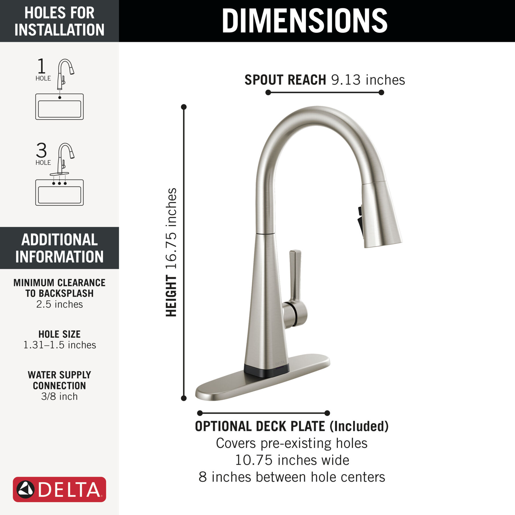 Single-Handle Pull-Down Kitchen Faucet with Touch<sub>2</sub>O&reg; Technology