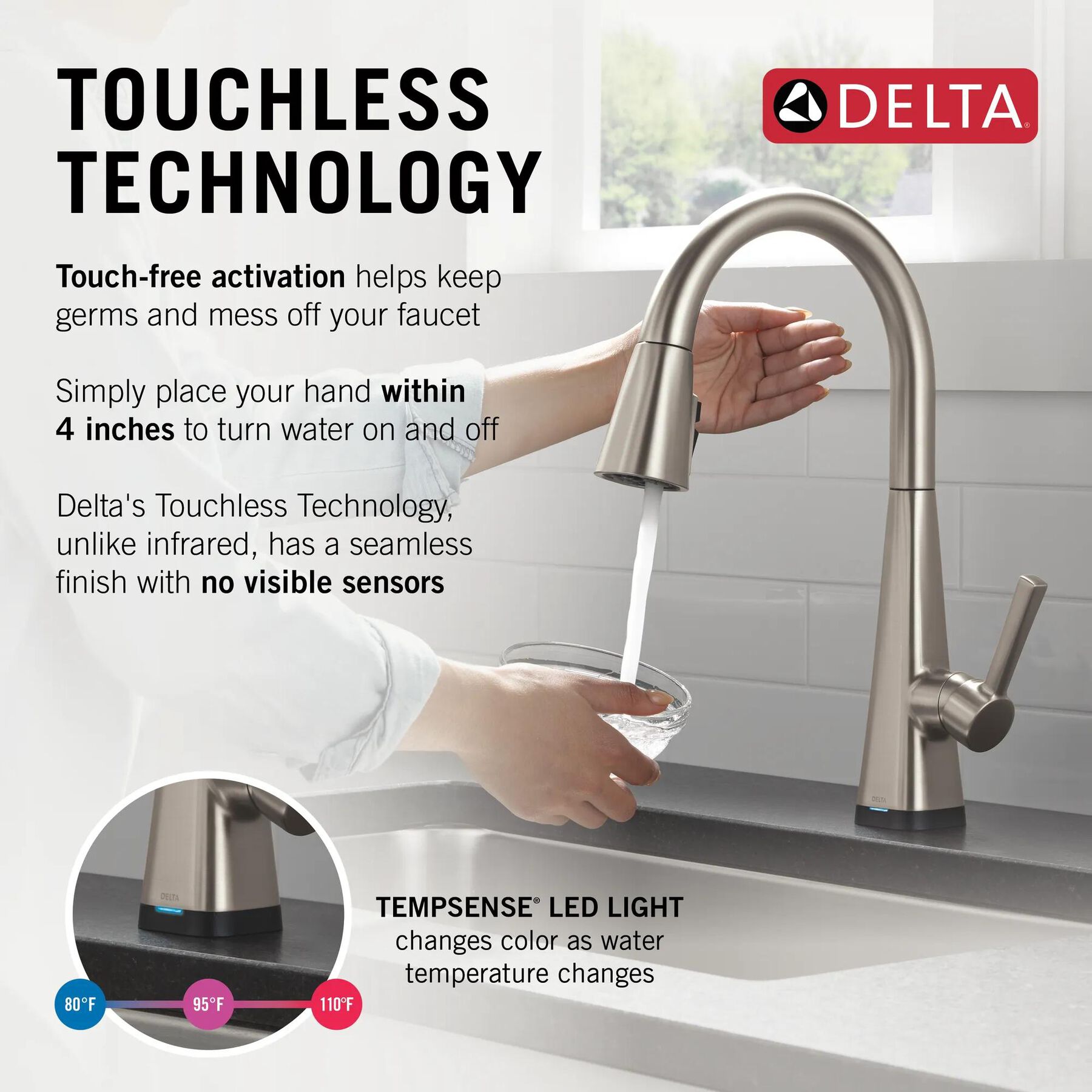 Single-Handle Pull-Down Kitchen Faucet with Touch<sub>2</sub>O&reg; Technology