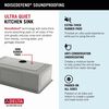 32&rdquo; Undermount 16 Gauge Workstation Kitchen Sink Single with WorkFlow&trade; Ledge and Accessories