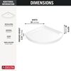 38'' Round Corner Shower Base