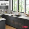 33&rdquo;&nbsp;Granite Composite&nbsp;Workstation Kitchen Sink&nbsp;Drop-In&nbsp;Top Mount&nbsp;Single Bowl with&nbsp;WorkFlow&trade; Ledge and Accessories