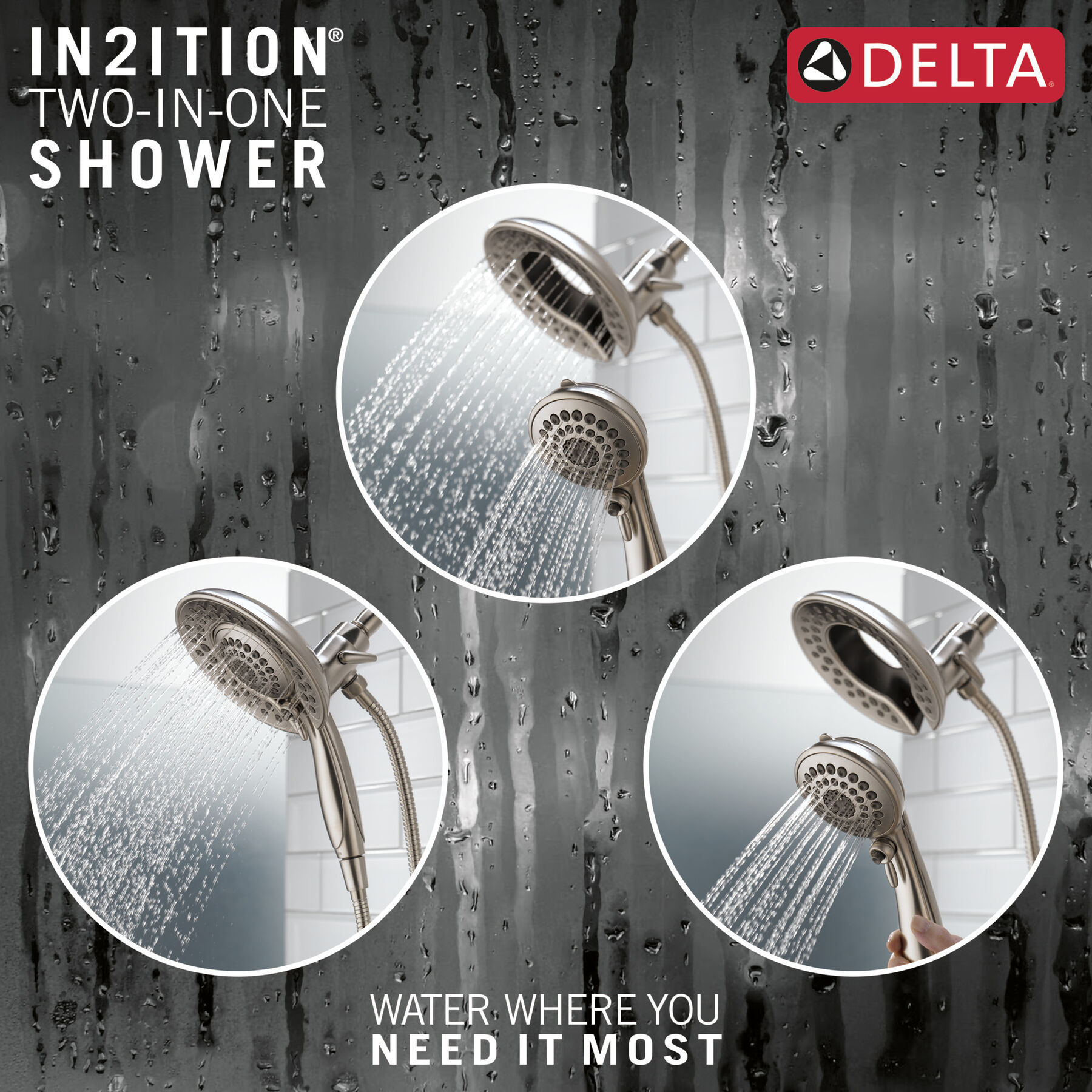 In2ition&reg;&nbsp;5-Setting Two-In-One Shower