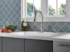 Single Handle Pull-Down Kitchen Faucet with Soap Dispenser and ShieldSpray
