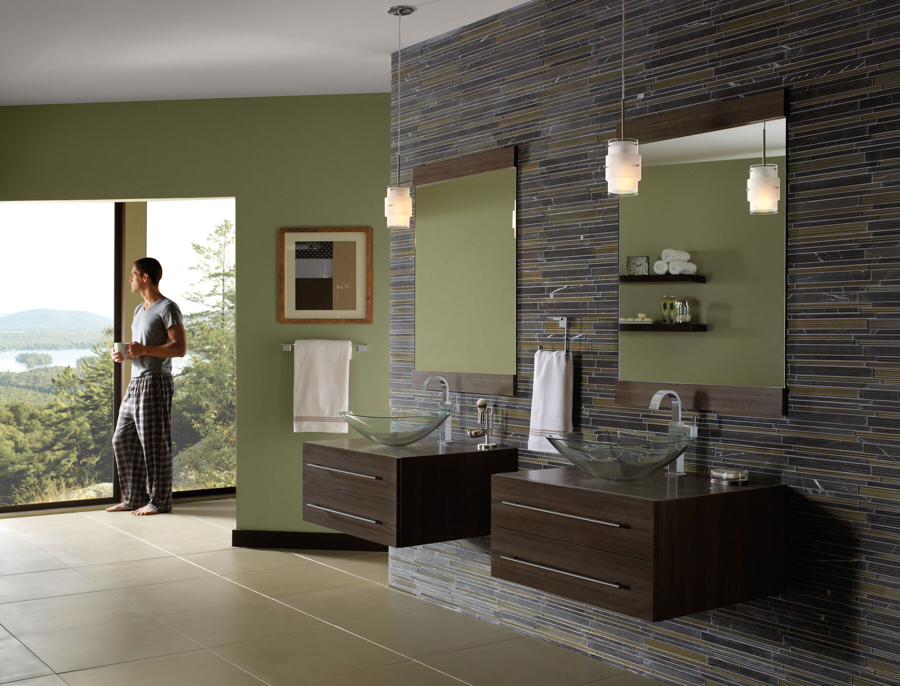 Single Handle Vessel Bathroom Faucet