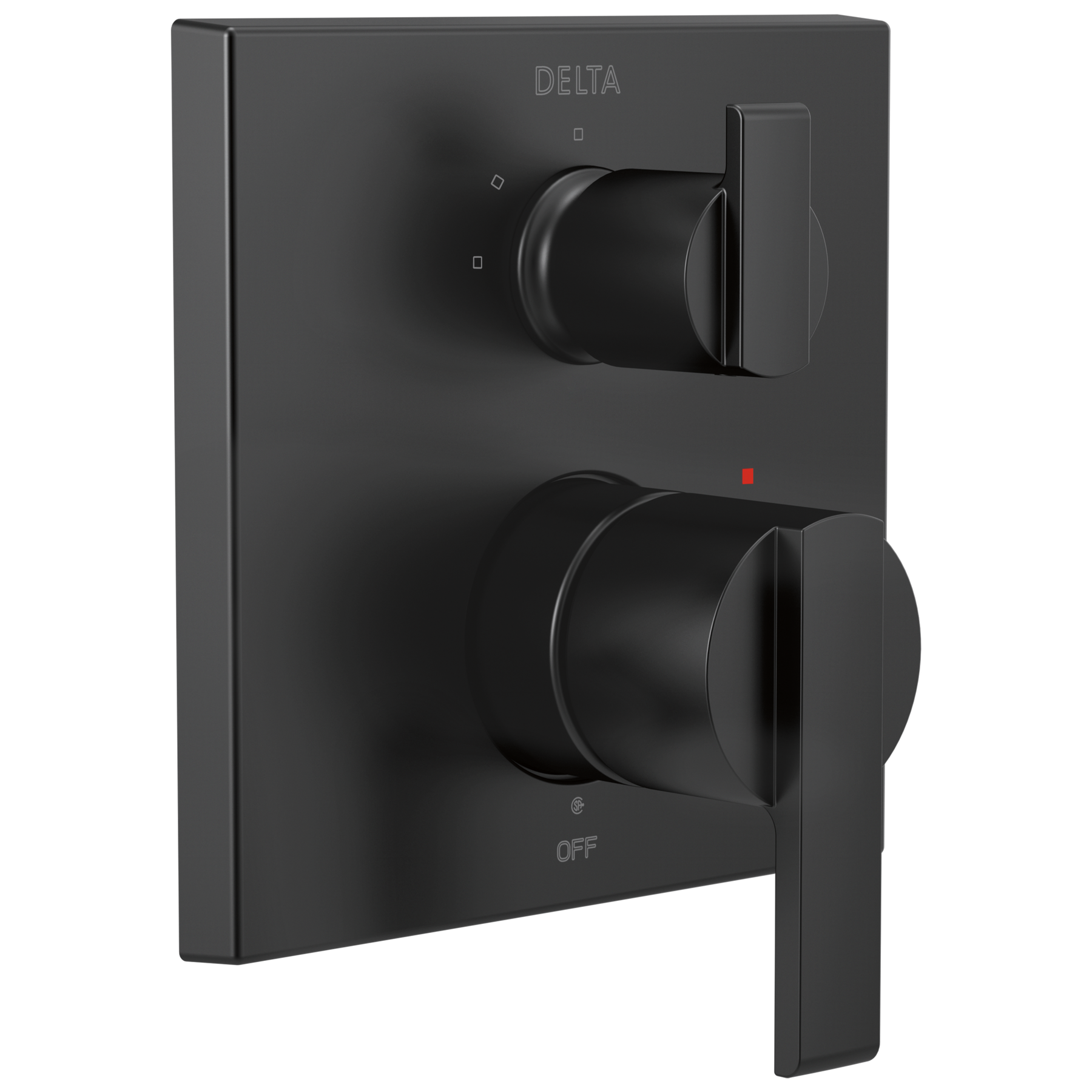 Angular Modern Monitor&reg; 14 Series Valve Trim with 3-Setting Integrated Diverter