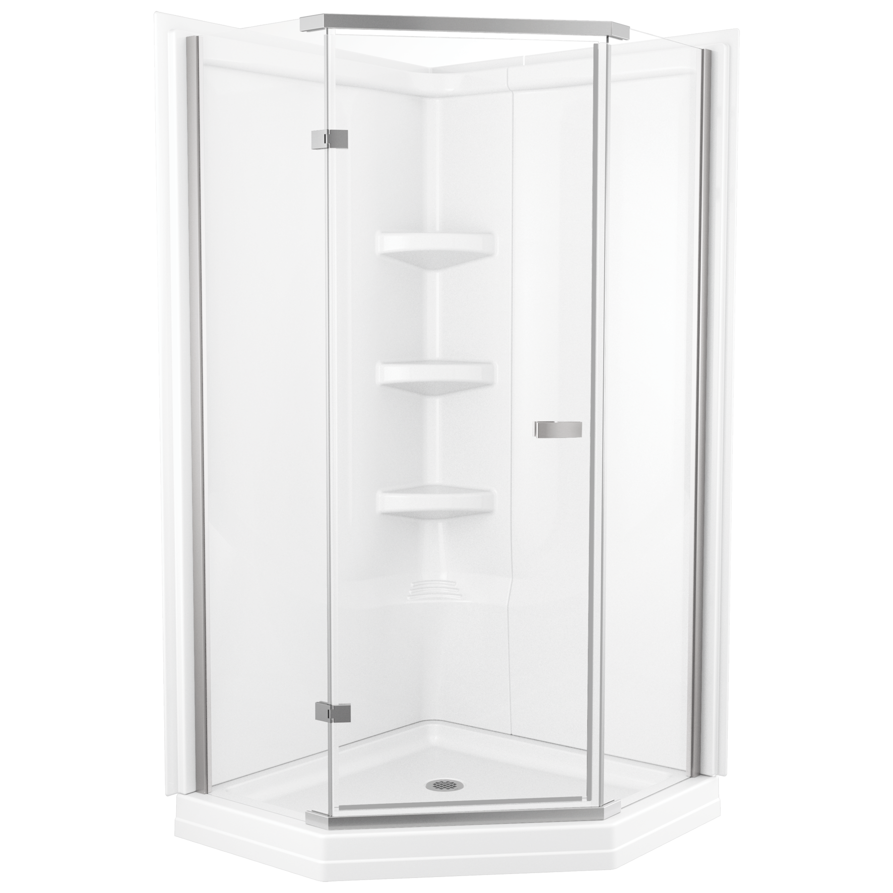 38'' Direct-to-Stud Corner Shower Wall Set
