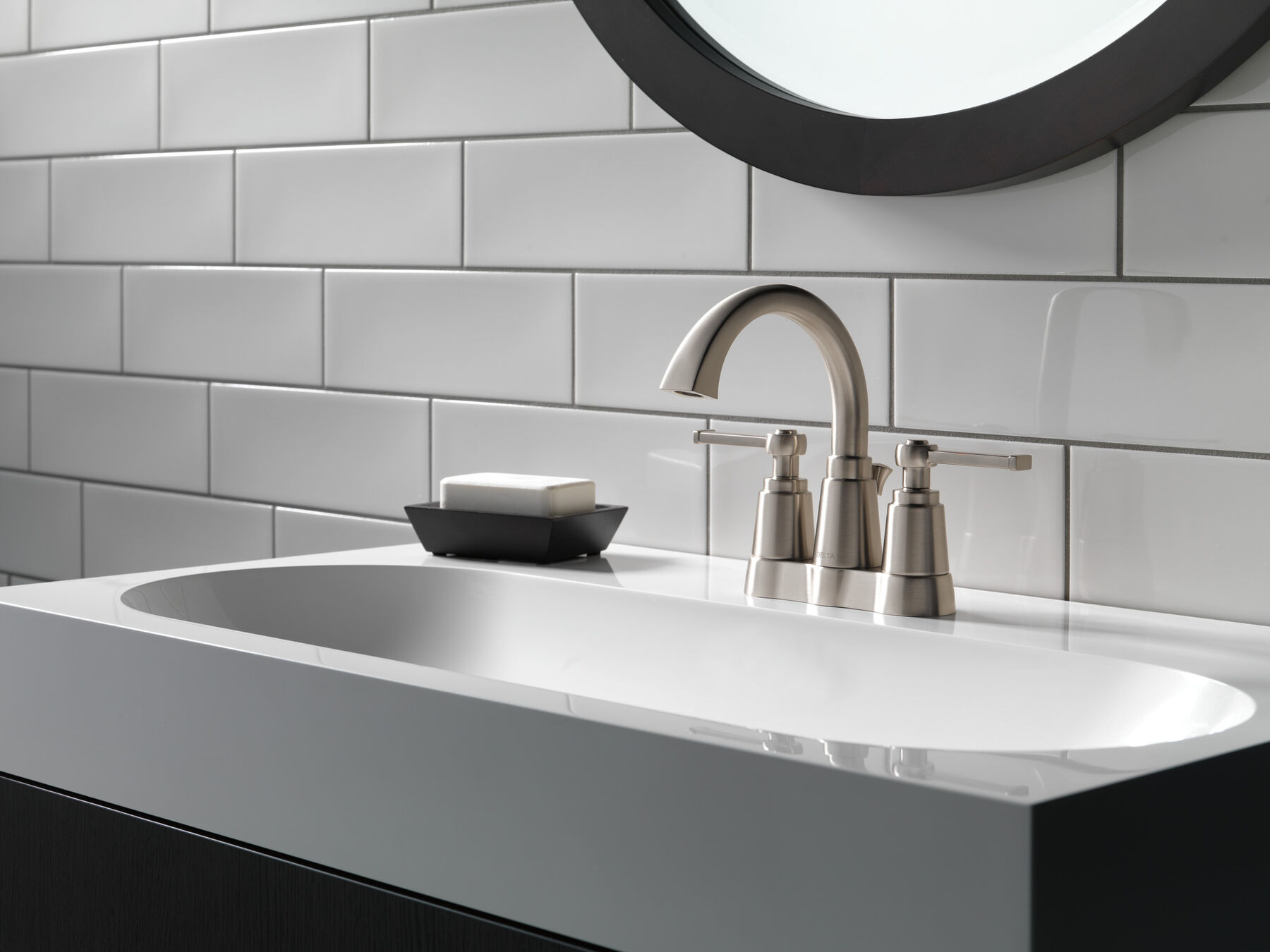 Two Handle Centerset Bathroom Faucet