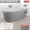 Freestanding Tub with Integrated Waste and Overflow