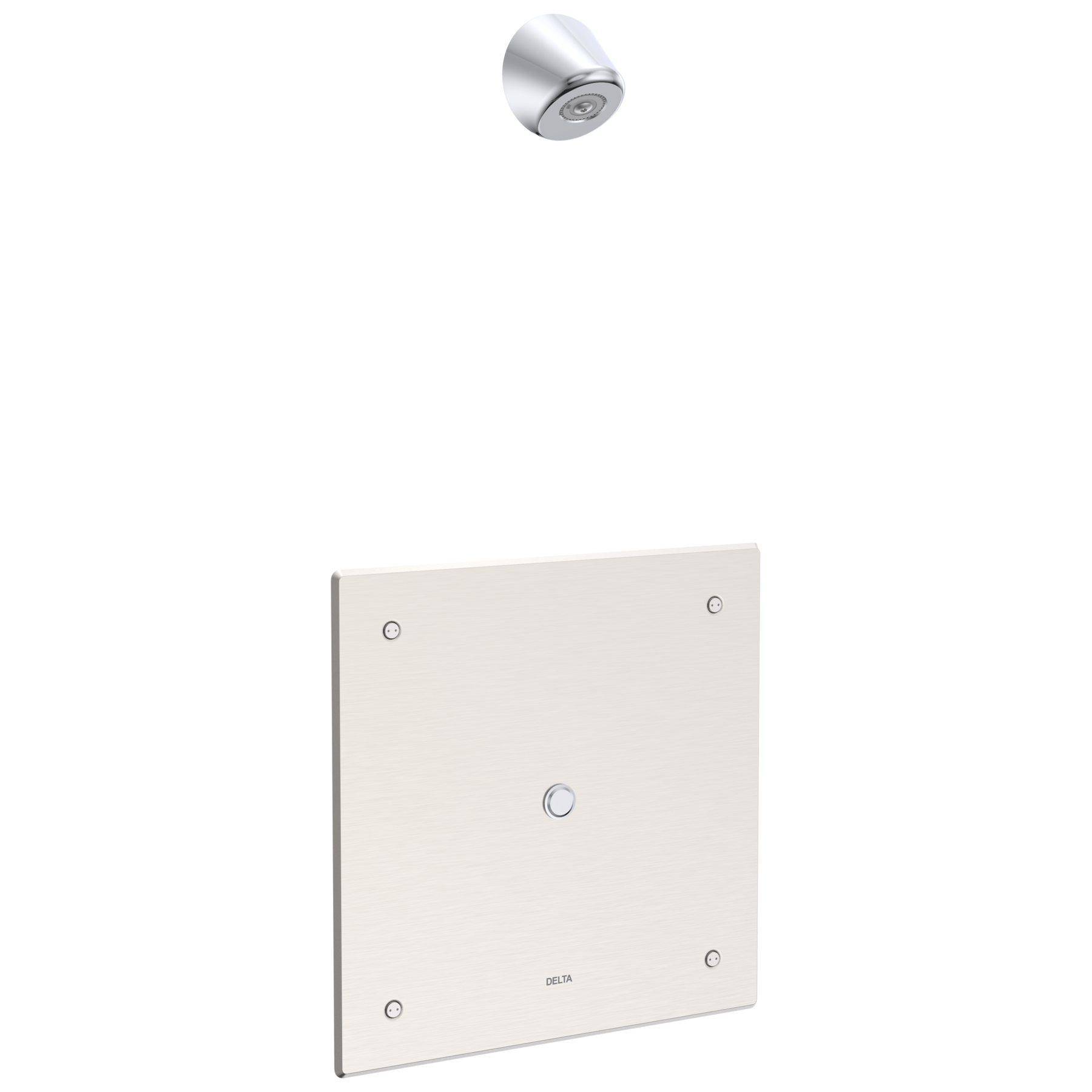 Electronic Shower Trim with Push Button Activator