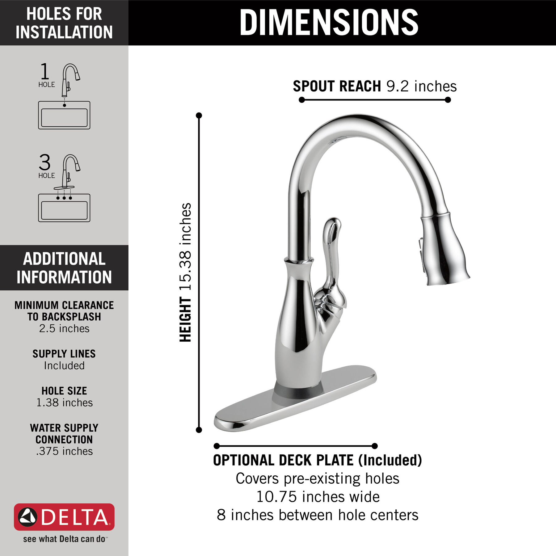 Single Handle Pull-Down Kitchen Faucet with Touch2O&reg; and ShieldSpray&reg; Technologies
