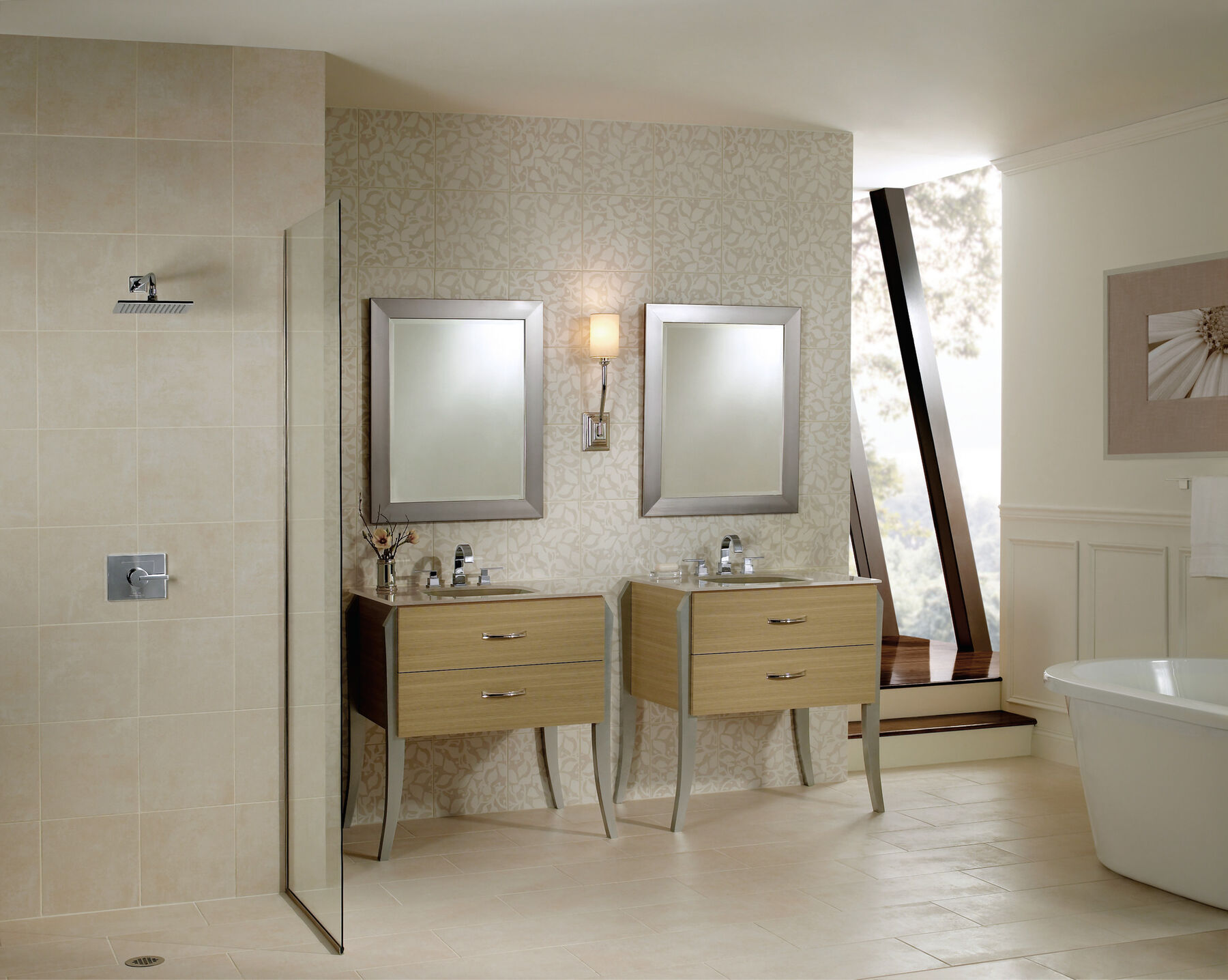 Two Handle Widespread Bathroom Faucet
