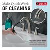 Two Handle Widespread Pull-Down Bathroom Faucet